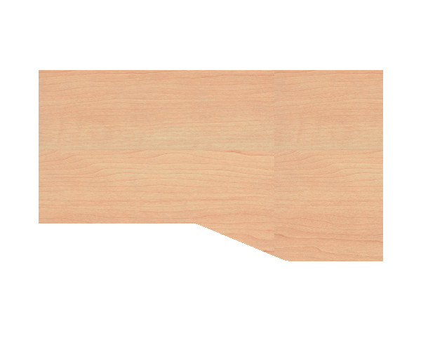 Freiformtisch rechts 180x100/80x75 cm