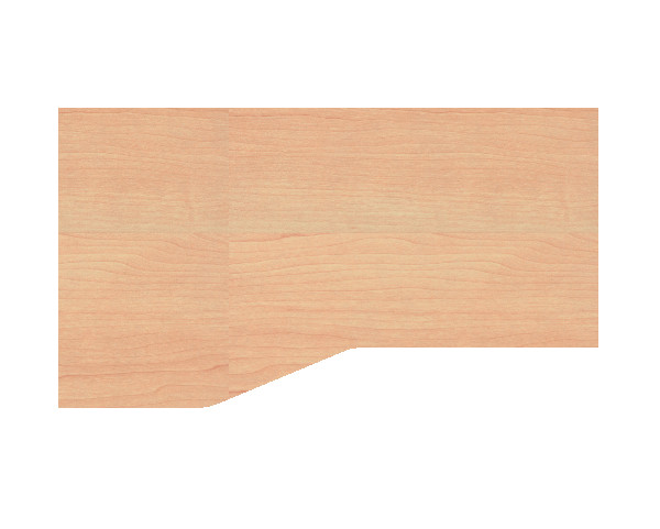Freiformtisch links 180x100/80x75 cm