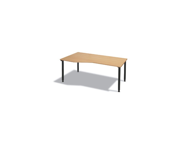 Freiformtisch links HV 180x100/80x75 cm