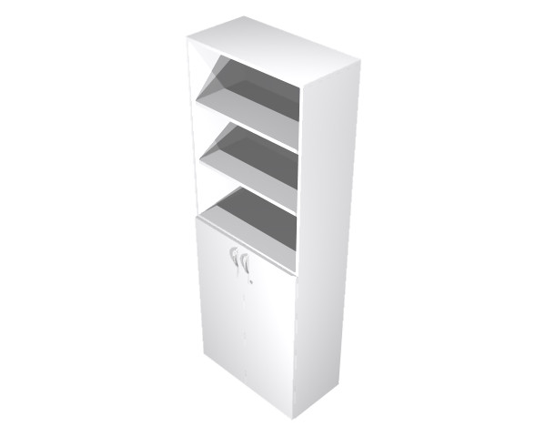Aktenschrank, 6OH, halbgeschlossen