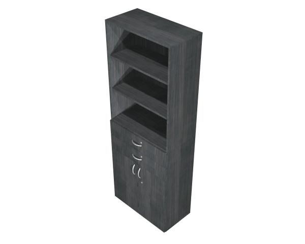 Aktenschrank, 6OH, Fl�gelt�ren, Sch�be, oben offen